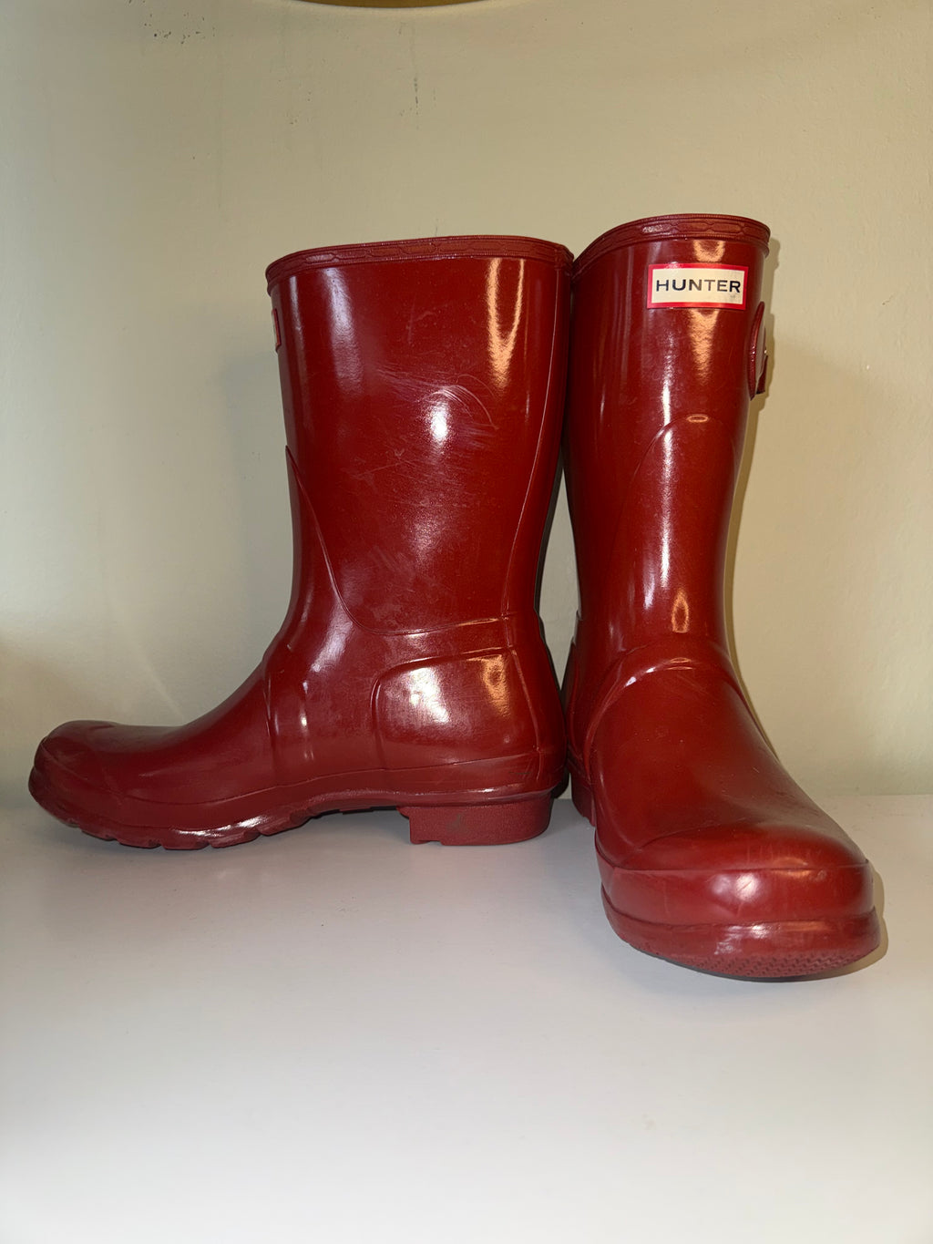 HUNTER SHORT RAIN BOOTS – RED