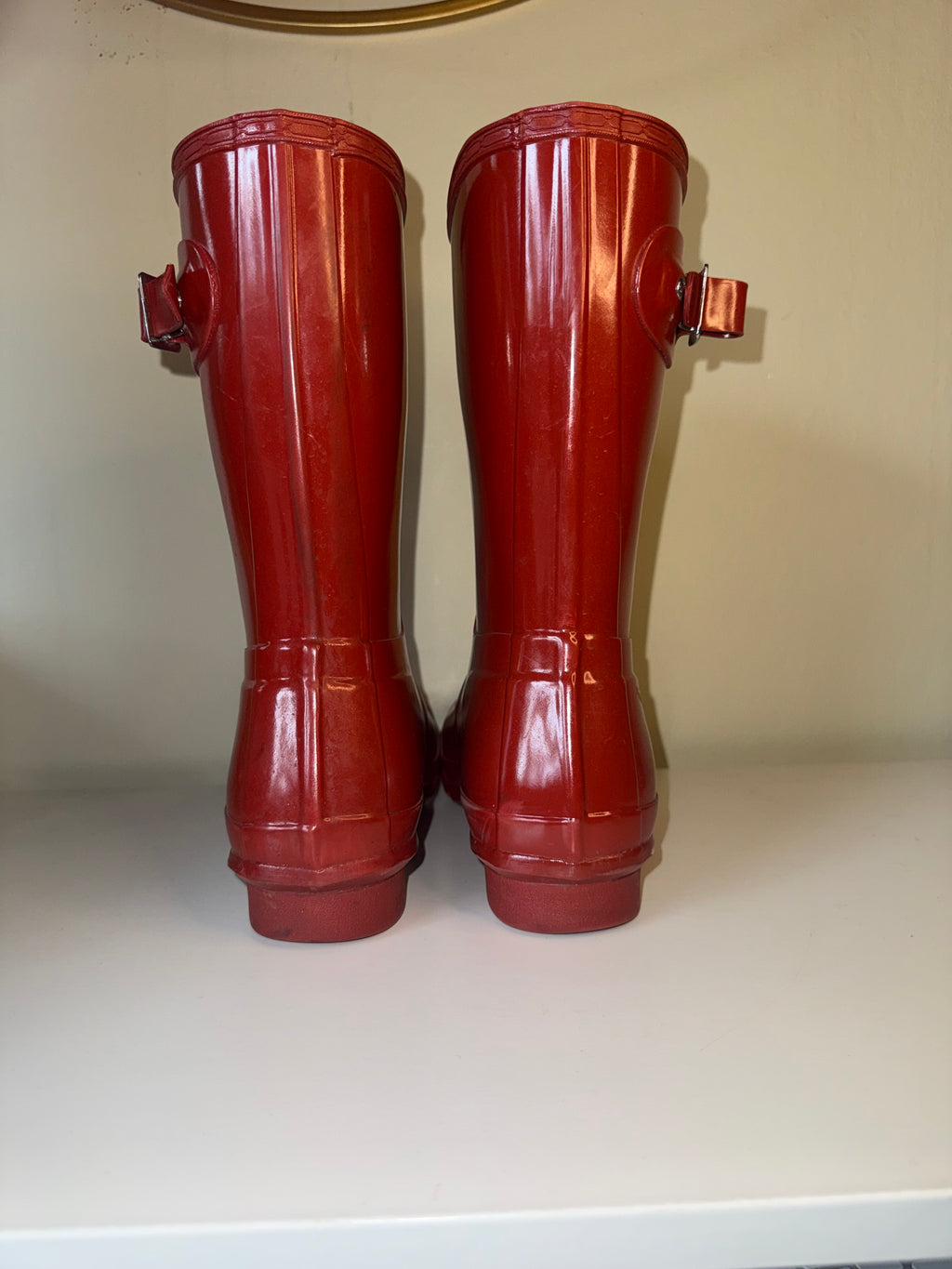 HUNTER SHORT RAIN BOOTS – RED