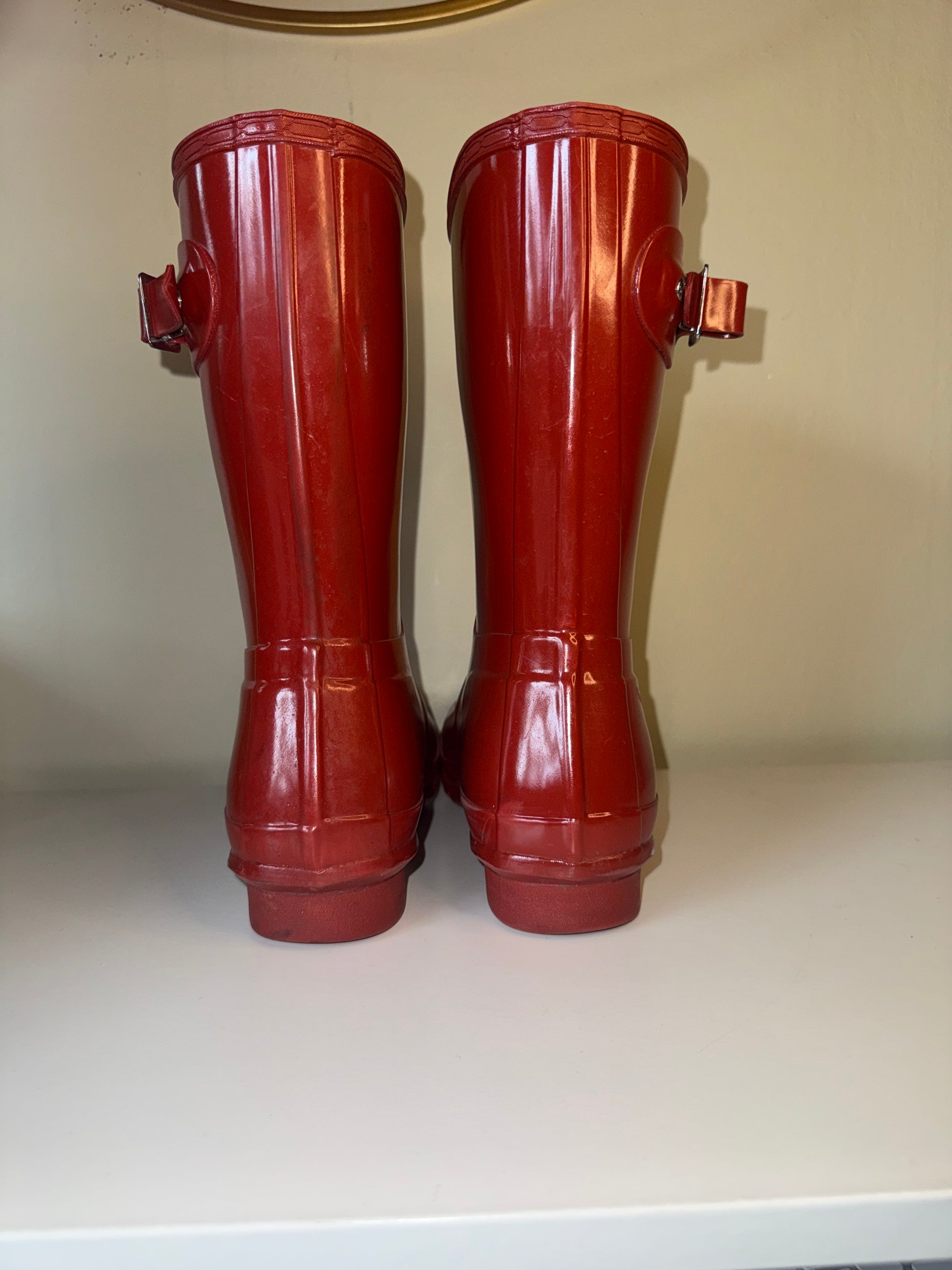 HUNTER SHORT RAIN BOOTS – RED