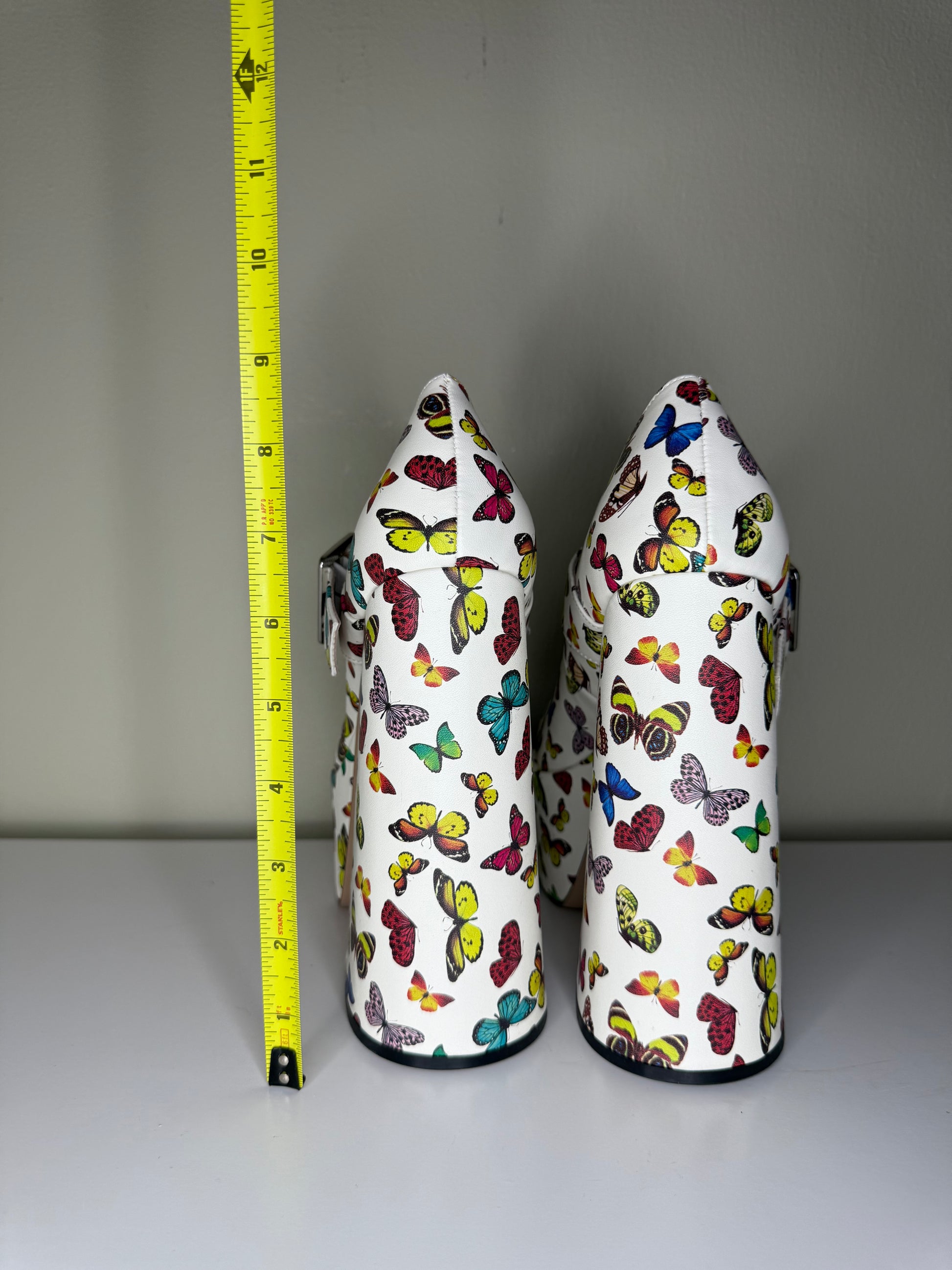 Steve Madden Butterfly Print Platform Mary Jane Heels