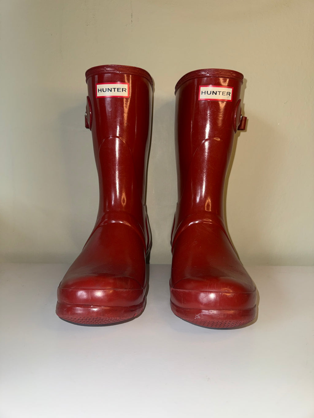 HUNTER SHORT RAIN BOOTS – RED