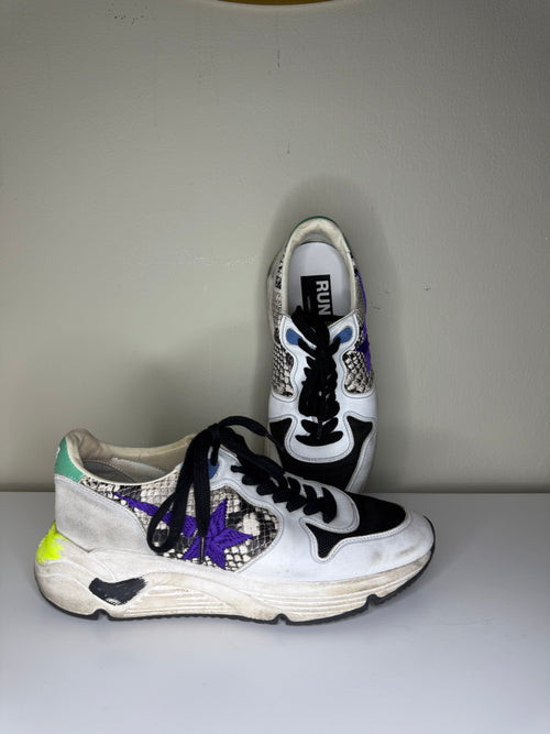 GOLDEN GOOSE WMNS Running Sole ‘Natural Snake’ Sneakers